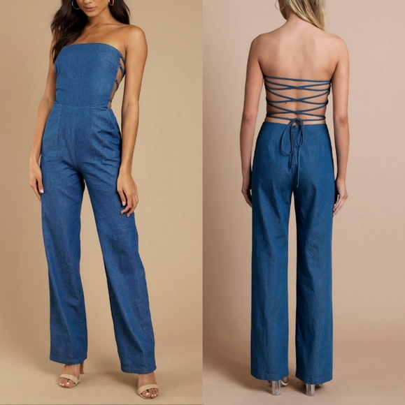 Tobi Pants - Tobi Denim Jumpsuit
